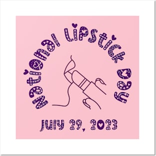 National Lipstick Day July 29, 2023 Posters and Art